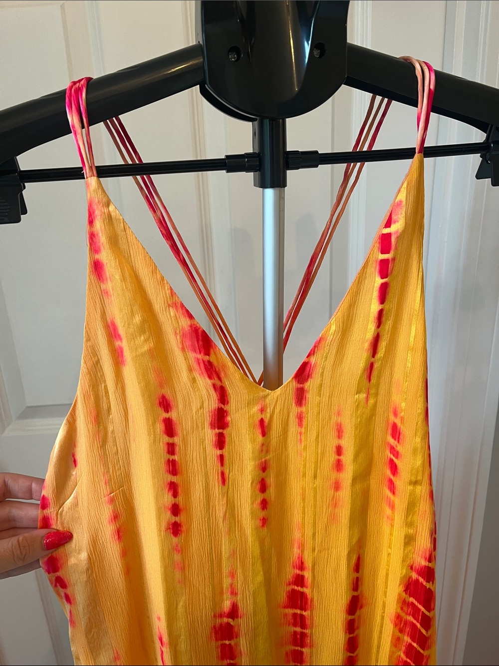 NWT Anthropologie Rdalamal Silk Tie Dye Dress - Size 4 - Picture 8 of 10